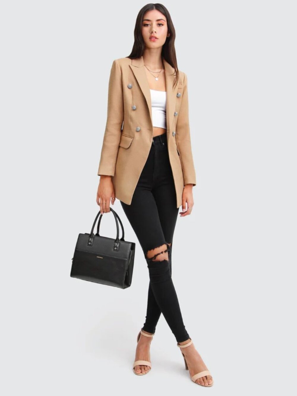 Belle & Bloom Princess Polina Textured Weave Blazer size M